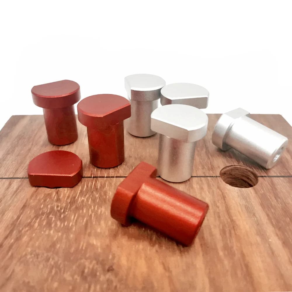 Aluminijast zagozdni zatič in vtič za delovno mizo 19mm/20mm