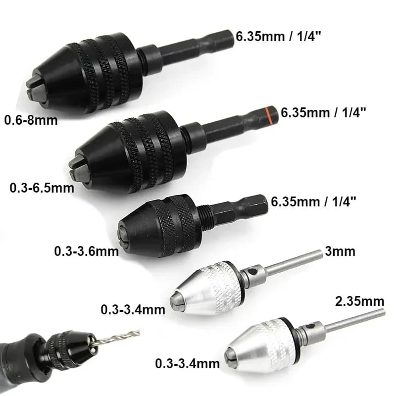Hitro menjalni mini čeljustni navojnik 0,3–8,0 mm