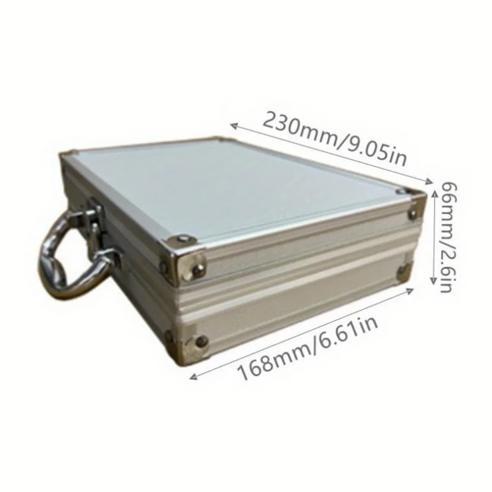 Prenosna trda kovinska škatla za orodje iz aluminija