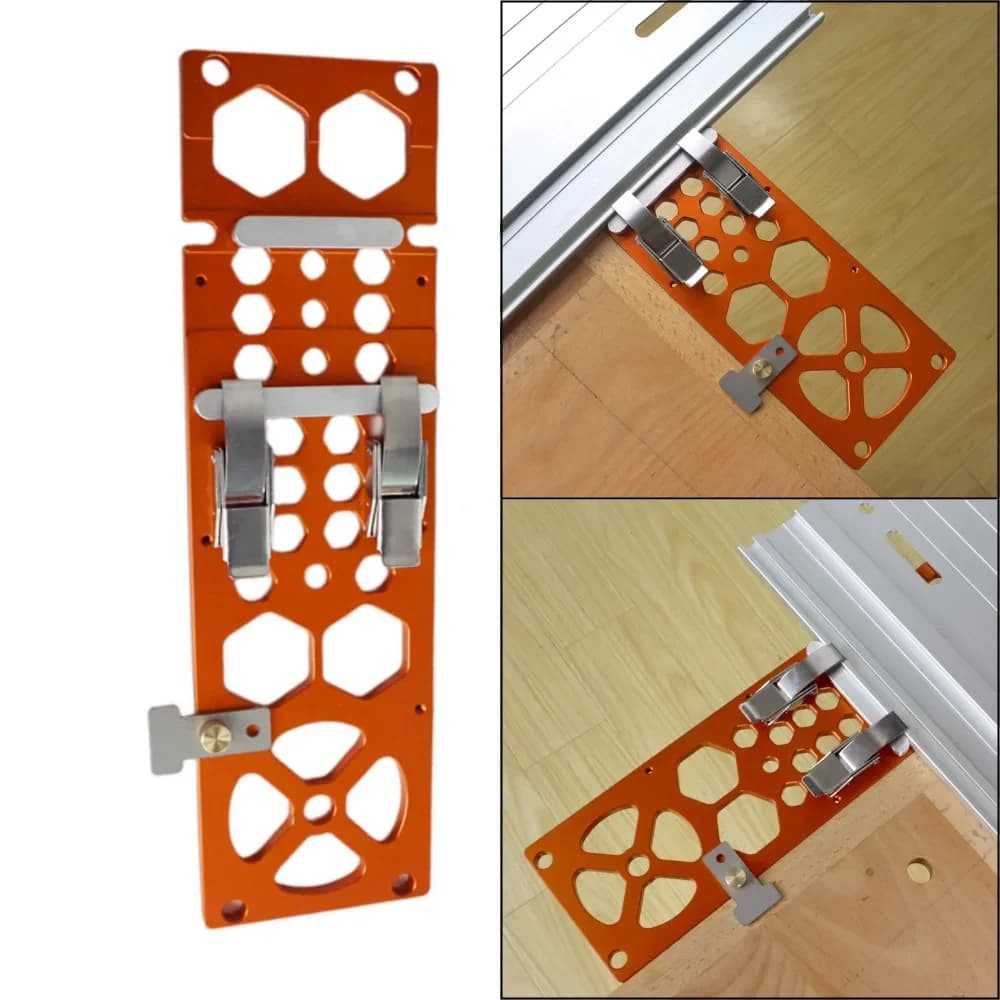 Aluminijasta vodilo s pritrjevalcem za krožno žago