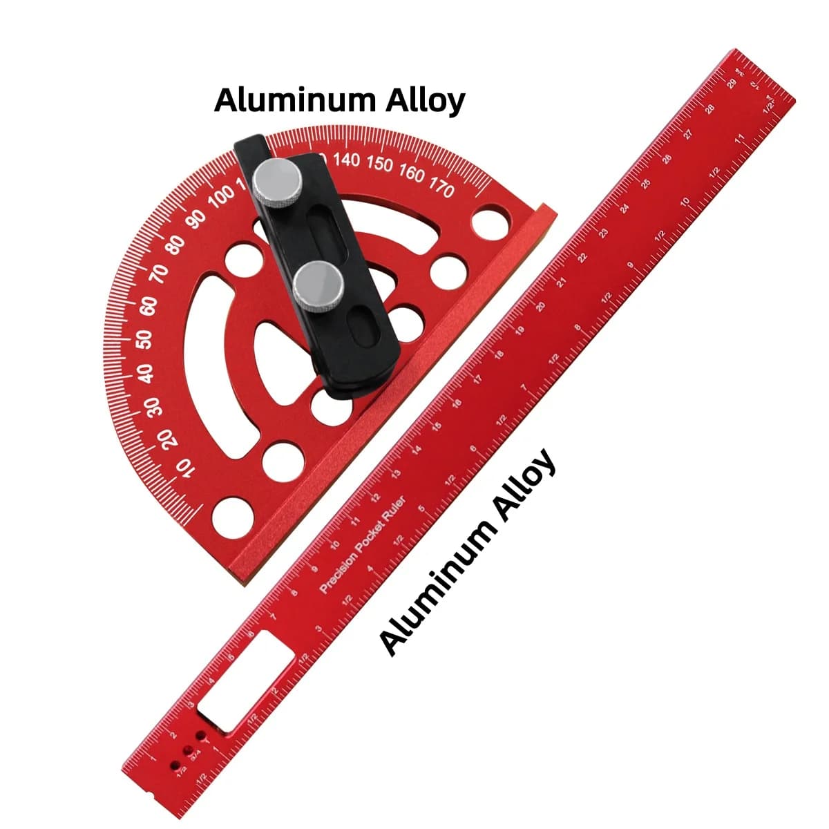 Aluminijasti precizni kotomer 180 stopinj in rilo