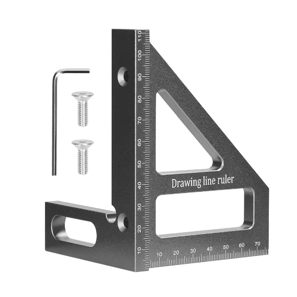 3D aluminijasti trikotni kotomer za več kotov