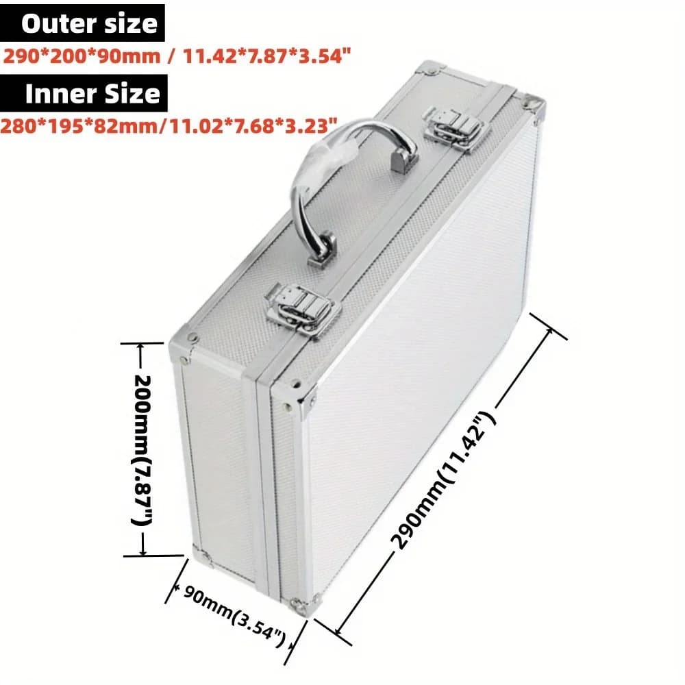 Prenosni aluminijasti odporni kovček za orodje