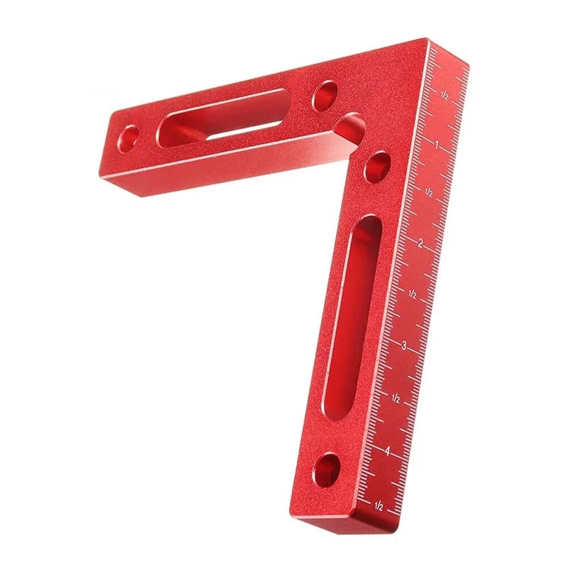 Aluminijasta kotna vodila 90 stopinj z merilno lestvijo