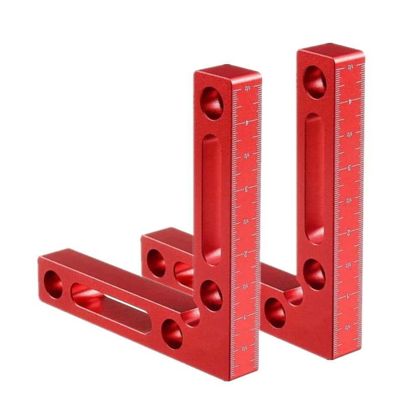 2 kos aluminijastih kotnih sponk za pozicioniranje pod 90 stopinj