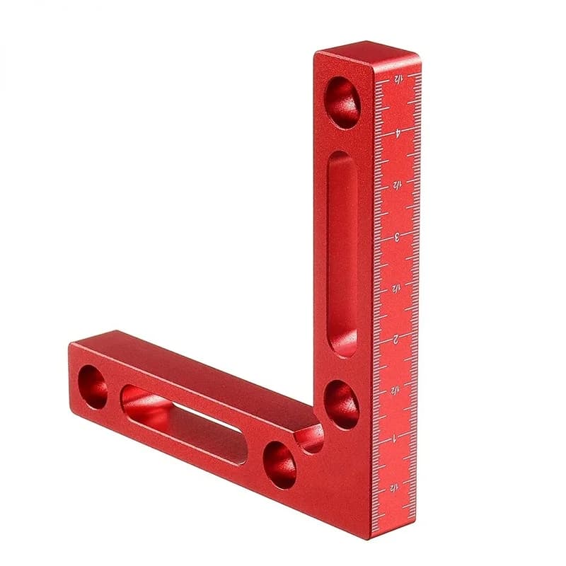 Aluminijasta kotna vodila 90 stopinj z merilno lestvijo