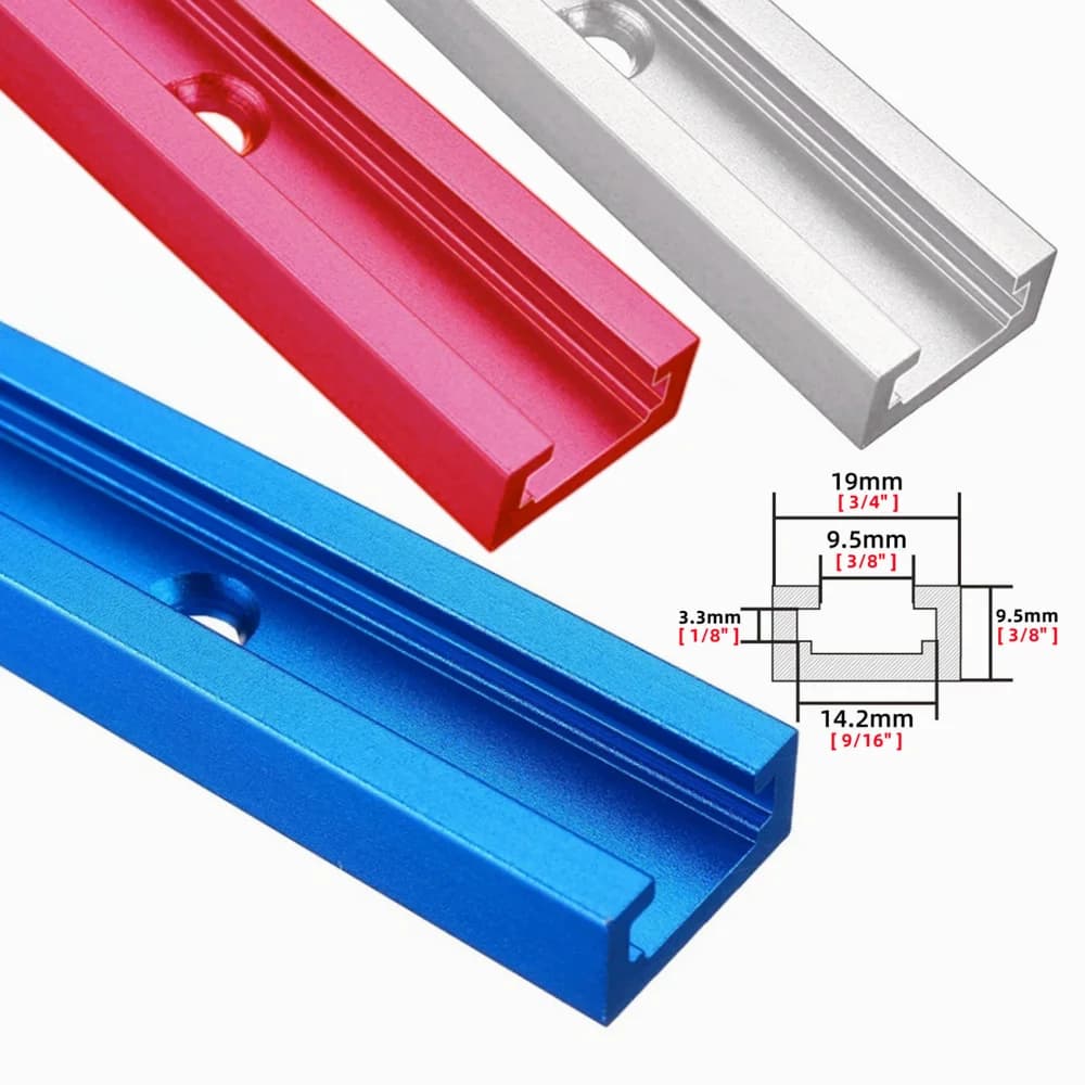 Aluminijasta T-slečna tirna vodilo za miterne in frizerske mize